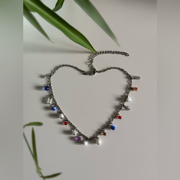 None Jewelry - ✨ Vintage Y2K Boho Multi Stone Charm Choker Necklace✨